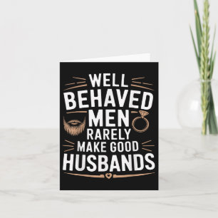 Funny Groom Men Husband Wedding Karte