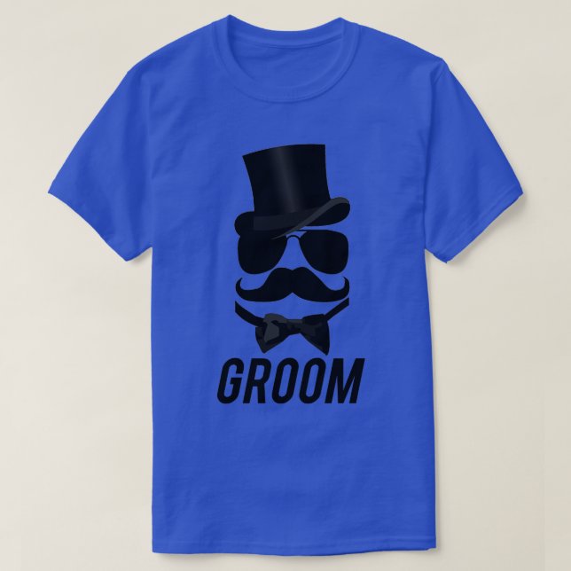 Funny Groom Mustache Top Hat Bow Krawatte Aviators (Design vorne)