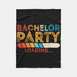 Funny Groom Wedding Bachelor Party Fleecedecke