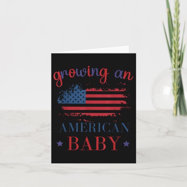 Funny Groove American Baby Pregnancy 4. Ju Karte (Vorderseite)