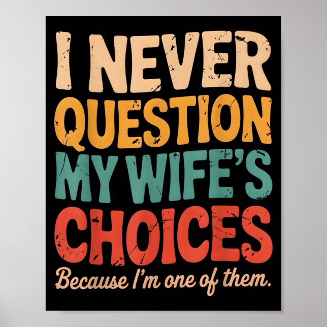 Funny Groovy Dad Joke Quote For Husband Fathers Da Poster (Vorne)