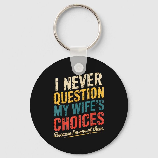 Funny Groovy Dad Joke Quote For Husband Fathers Da Schlüsselanhänger (Vorderseite)