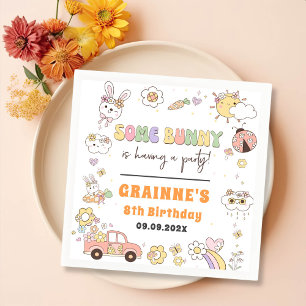 Funny Groovy Ostergeburt Party Serviette