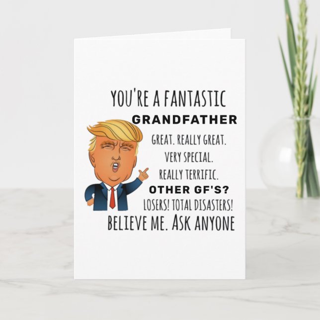 Funny Großvater Birthday Bestes Geschenk Karte (Vorderseite)