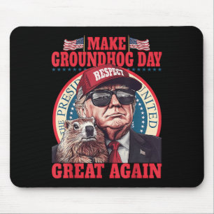 Funny Groundhog macht Groundhog Day wieder groß Mousepad