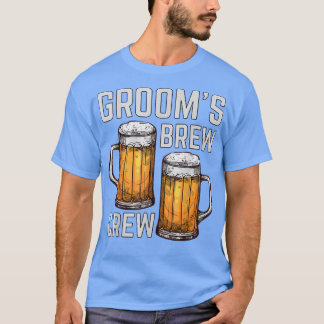 Funny Group Beer Drink Team in PartyGrooms Brew T-Shirt