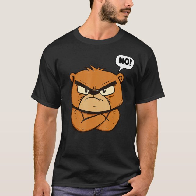 Funny Grumpy Bär - Nein! T-Shirt (Vorderseite)
