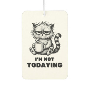 Funny Grumpy Cat Coffee Car Zubehör Autolufterfrischer