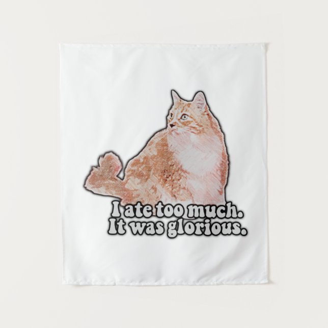 Funny grumpy cat meme für Katz- und Kitesurfer Wandteppich (Vorderseite)