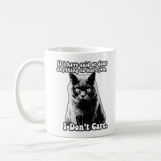 Funny grumpy cat meme für kitten personen & besitz kaffeetasse (Links)