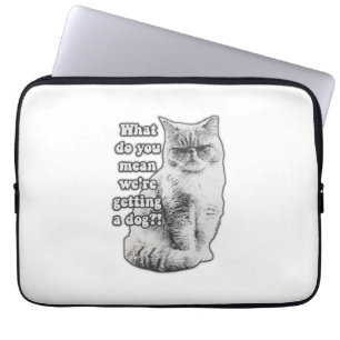 Funny grumpy cat meme für kitty Liebhaber und Besi Laptopschutzhülle