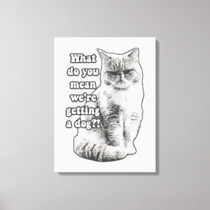 Funny grumpy cat meme für kitty Liebhaber und Besi Leinwanddruck