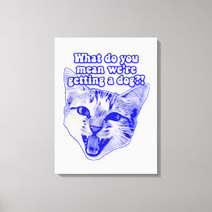 Funny grumpy cat meme für kitty und cat Liebhaber Leinwanddruck