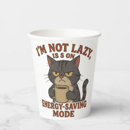 Funny Grumpy Cat Paper Cup Wrap Pappbecher