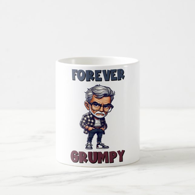 Funny/Grumpy Old Man Kaffeetasse (Mittel)