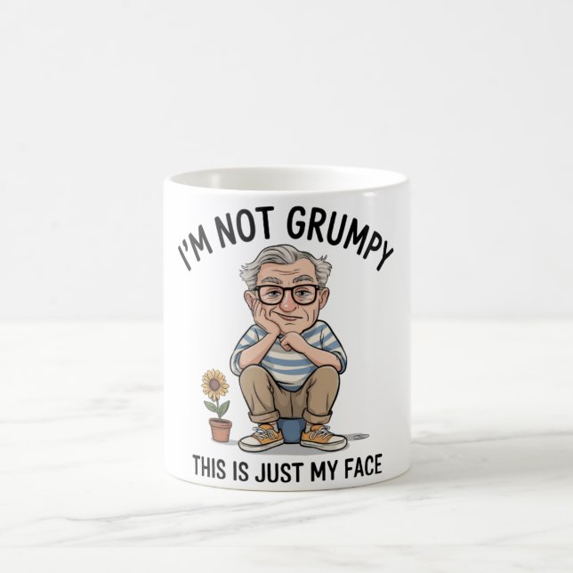Funny/Grumpy Old Man Kaffeetasse (Mittel)