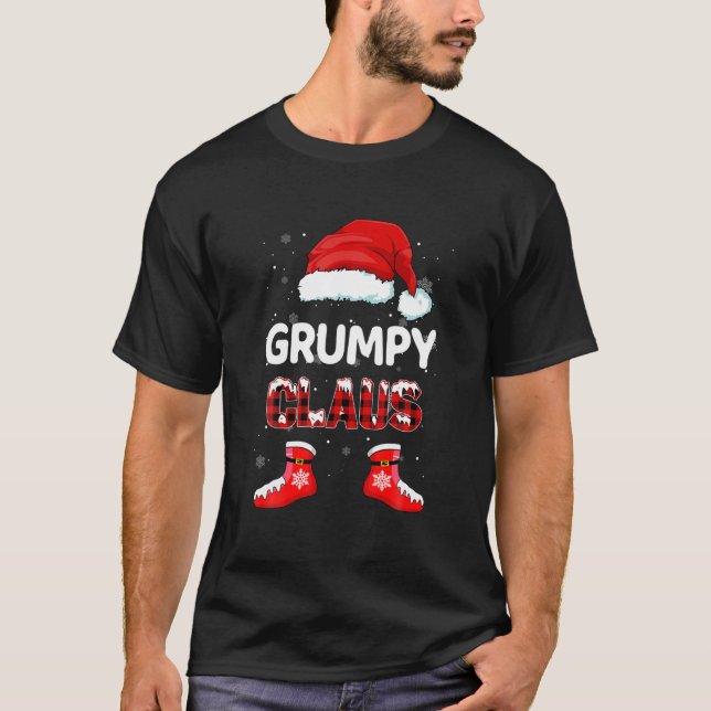 Funny Grumpy Weihnachtsmann Weihnachtsmann Weihnac T-Shirt (Vorderseite)