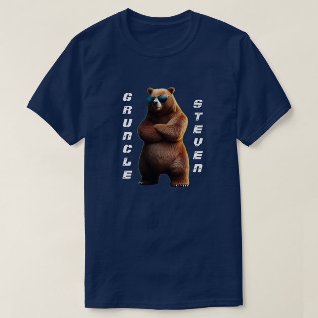 Funny Gruncel mit Coolem Bären-T - Shirt (Design vorne)