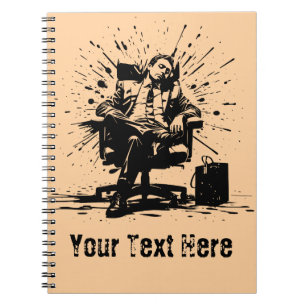 Funny Grunge Office Art Custom-Notebook Notizblock