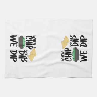 Funny Guacamole When I Dip Geschirrtuch