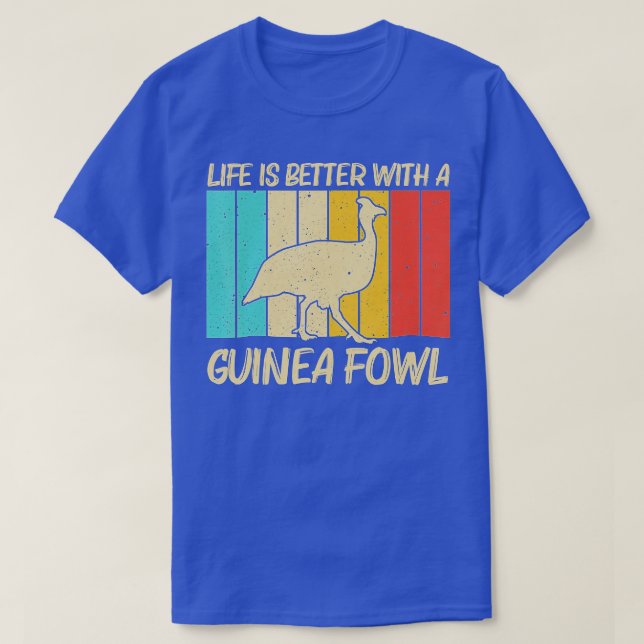Funny Guinea Fowl For Men Women Bird Lover Chicken T-Shirt (Design vorne)