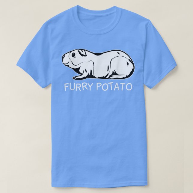 Funny Guinea Pig Furry Potato Kinder Männer Frauen T-Shirt (Design vorne)