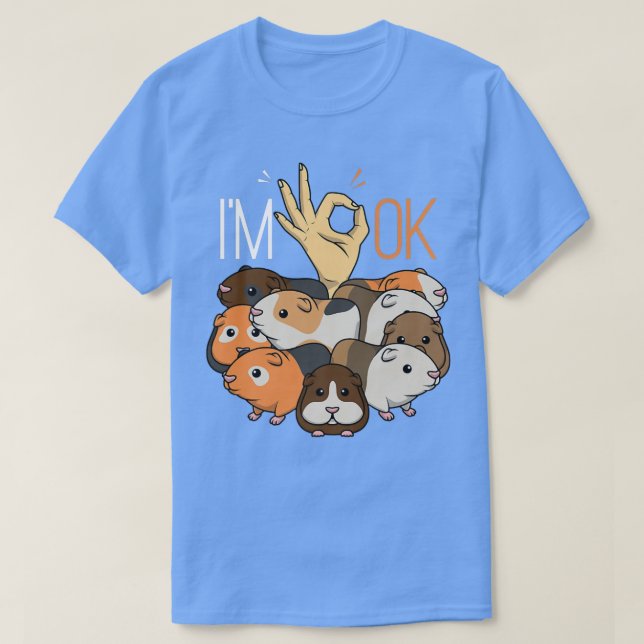 Funny Guinea Pig Herde Frauen Kinder Männer T-Shirt (Design vorne)