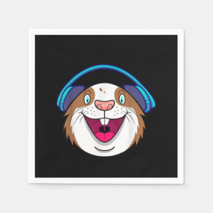 Funny Guinea Pig Lover Geschenk Frauen Männer Serviette