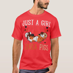 Funny Guinea Pig Lover Women Girls T-Shirt