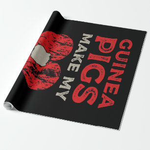 Funny Guinea Pig macht mir das Rad Geschenkpapier