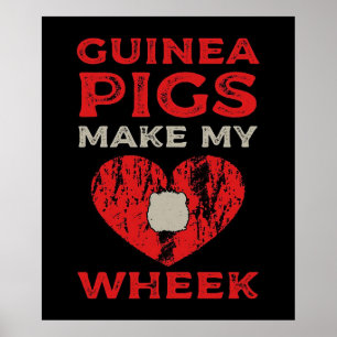 Funny Guinea Pig macht mir das Rad Poster