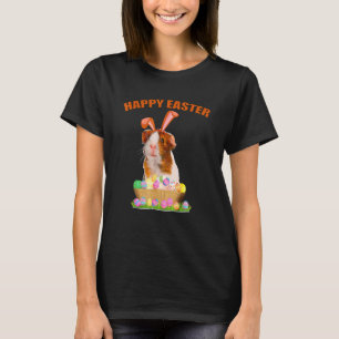 Funny Guinea Pig mit Niedlichem Bunny Ost Osterhas T-Shirt