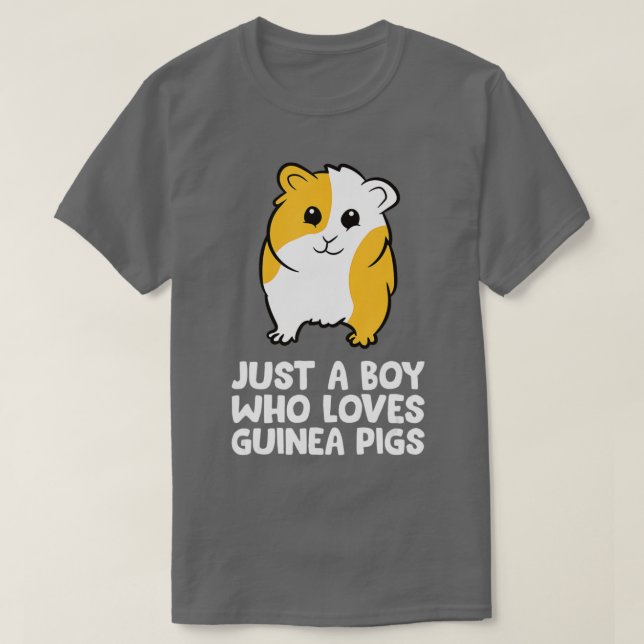 Funny Guinea Pig Nur ein Junge, der Guinea Liebe S T-Shirt (Design vorne)