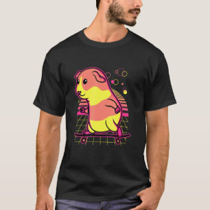 Funny Guinea Pig Retro Vintag Style Männer Frauen T-Shirt