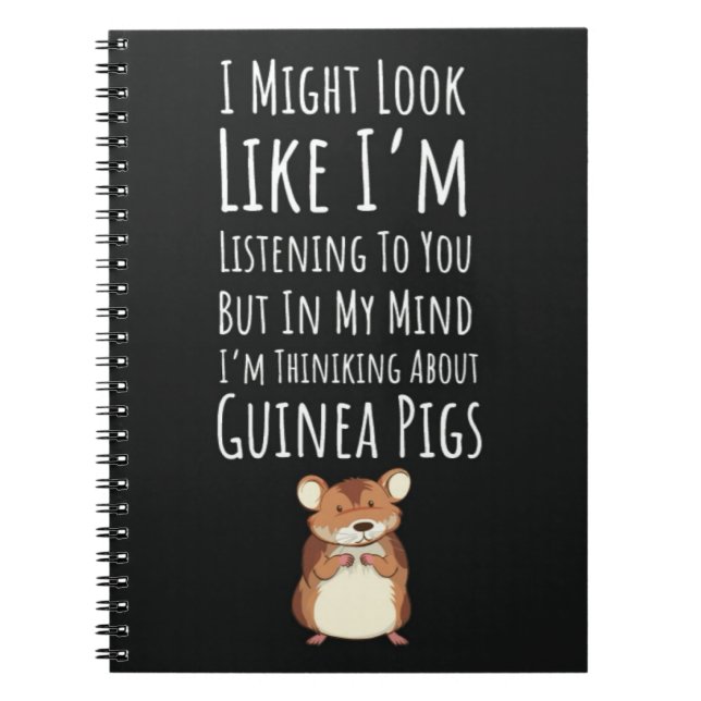 Funny Guinea Pigs Gifts Animal Pet Hamster Humor Notizblock (Vorderseite)