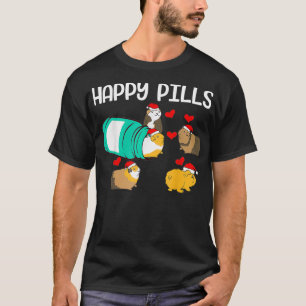 Funny Guinea Schwein Happy Pillen Begleiter Gesche T-Shirt
