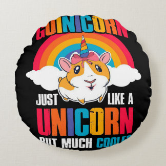 Funny Guinicorn Guinea Pig Lover Haustier Geschenk Rundes Kissen