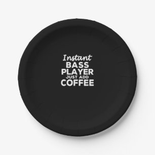 Funny Guitar Bass Players Gift Coffee Lovers Pappteller