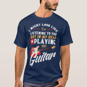 Funny Guitar könnte ich wie Vintage Musik aussehen T-Shirt