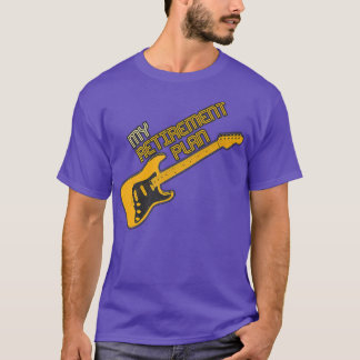 Funny Guitar My Pensionsplan Vintag Music774 T-Shirt