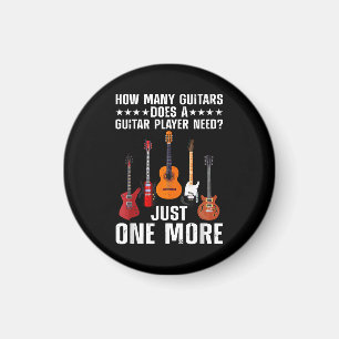 Funny Guitar Player Art for Men Guitarist Gu Magnet