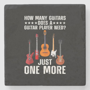 Funny Guitar Player Art for Men Guitarist Gu Steinuntersetzer