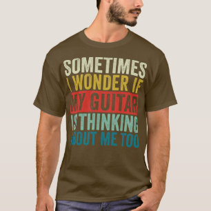 Funny Guitar Retro Gitarrist Jazz Guitar Acoustic T-Shirt