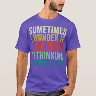 Funny Guitar Retro Gitarrist Jazz Guitar Acoustic T-Shirt