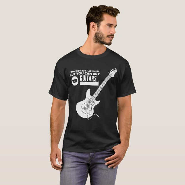Funny Guitar Shirt - Kaufen Sie mehr Gitarren (Vorne ganz)