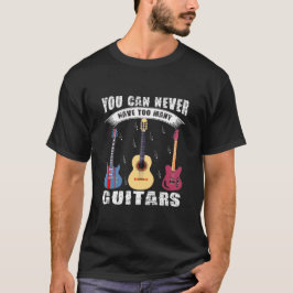 Funny Guitar Shirt - Niemals zu viele Gitarren