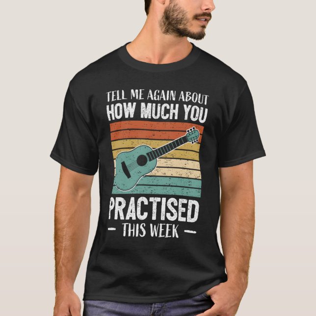 Funny Guitar Teacher Player Music School Gitarrist T-Shirt (Vorderseite)
