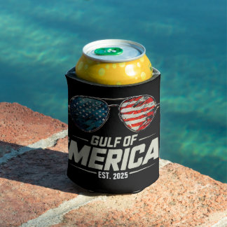 Funny Gulf of USA America 2025 Retro Sonnenbrille Dosenkühler