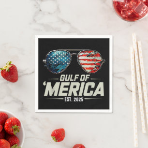 Funny Gulf of USA America 2025 Retro Sonnenbrille Serviette