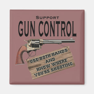 Funny Gun Kontrolle Magnet #2